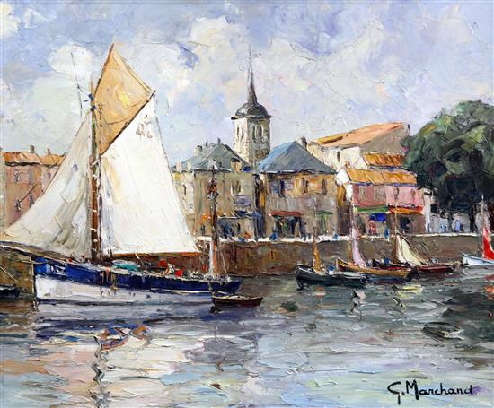 Georges Marchand La Chaume (Sables dOlonne), 18 x 21in.